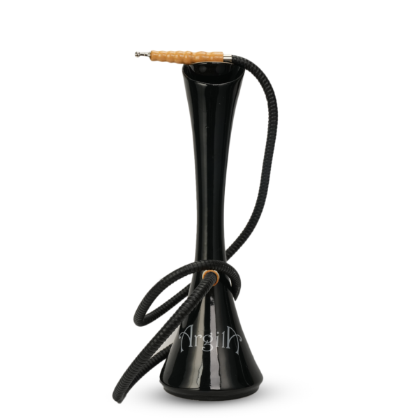 Full Ceramic Argila Shisha assembled with black hose pipe